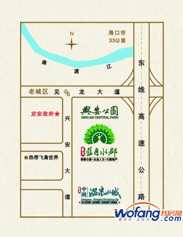 昌茂蓝月水郡区位图