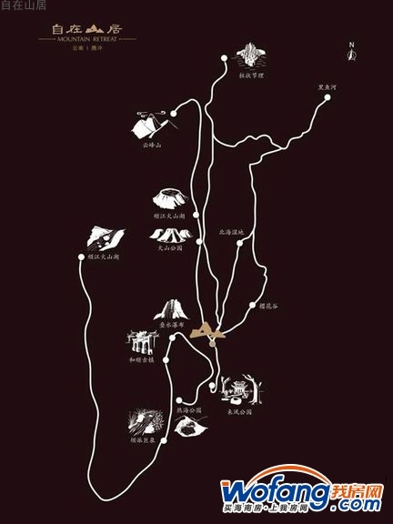 自在山居交通区位图