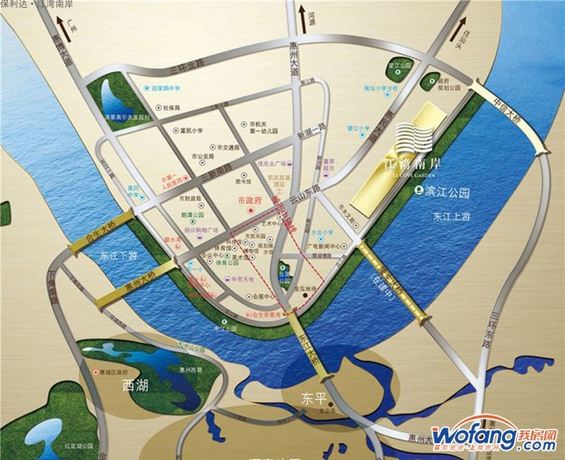 保利达·江湾南岸区位图