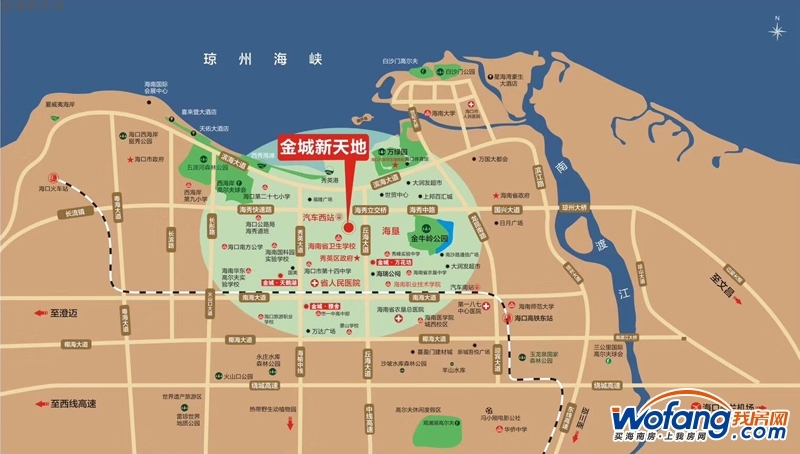 金城新天地区位图