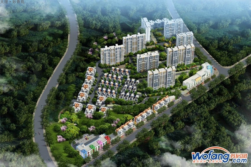 大理·妙香苑鸟瞰图