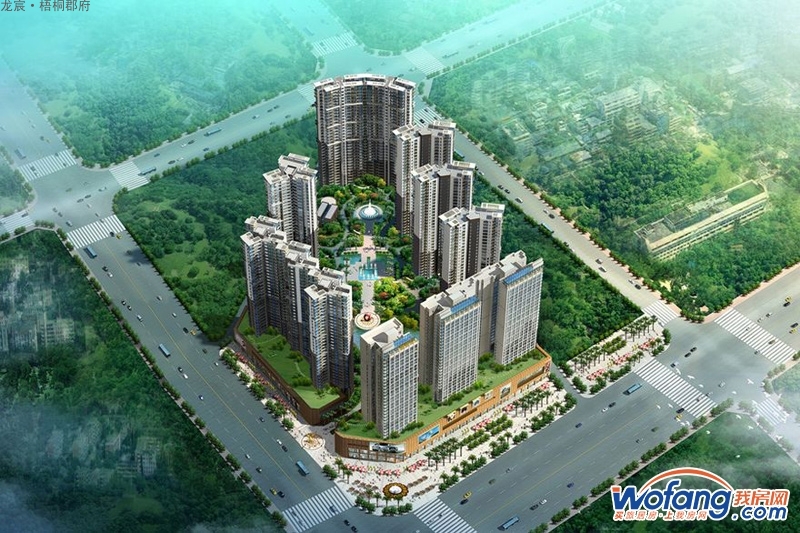 龙宸·梧桐郡府鸟瞰图