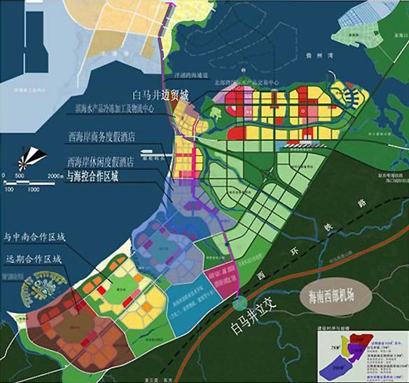 儋州白马井滨海新区规划图