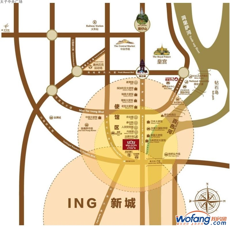 太子中央广场区位图