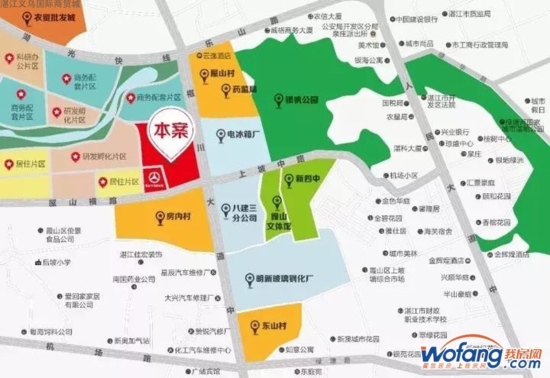 湛江义乌国际商贸城区位图