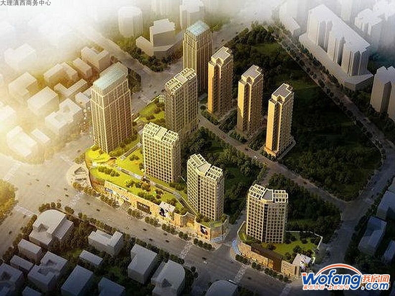 大理滇西商务中心效果图