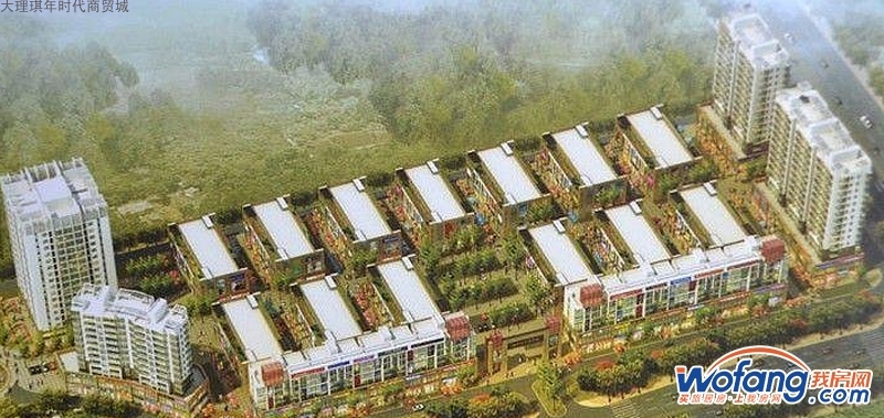 大理琪年时代商贸城鸟瞰图