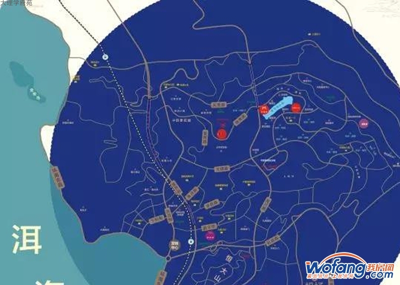 大理学府苑区位图