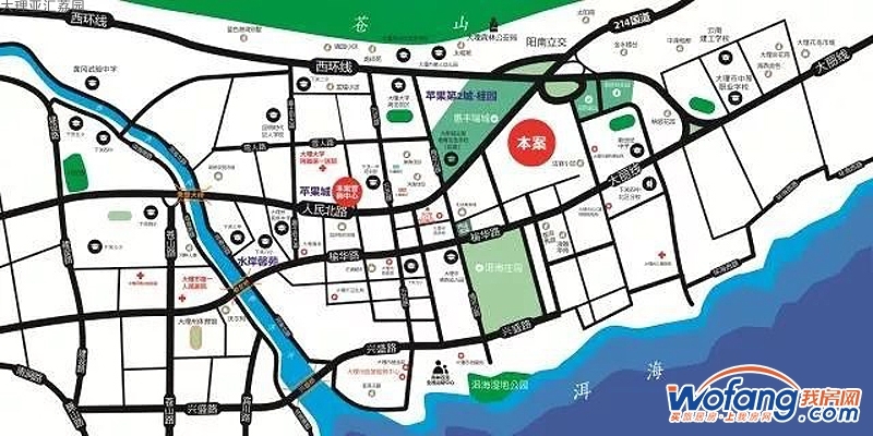 大理亚汇荔园区位图