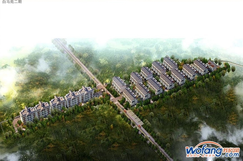 白马苑二期 鸟瞰图