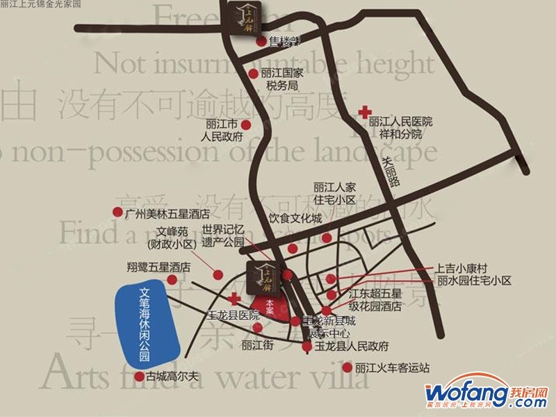 丽江上元锦金光家园区位图