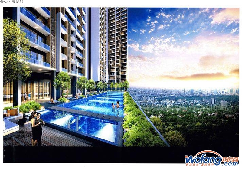 金边·天际线效果图