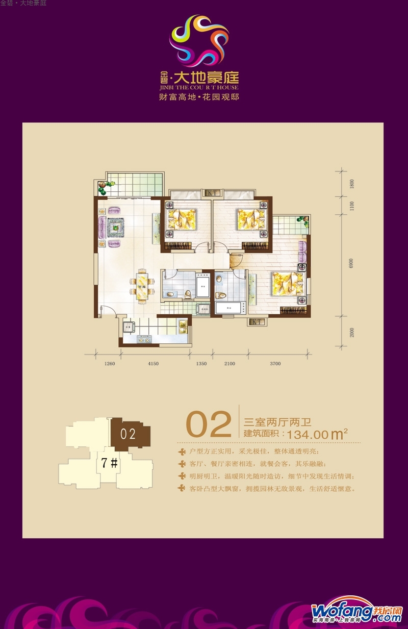 金碧·大地豪庭02户型图